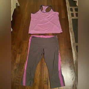 Champion XXL purple and grey athletic wear set